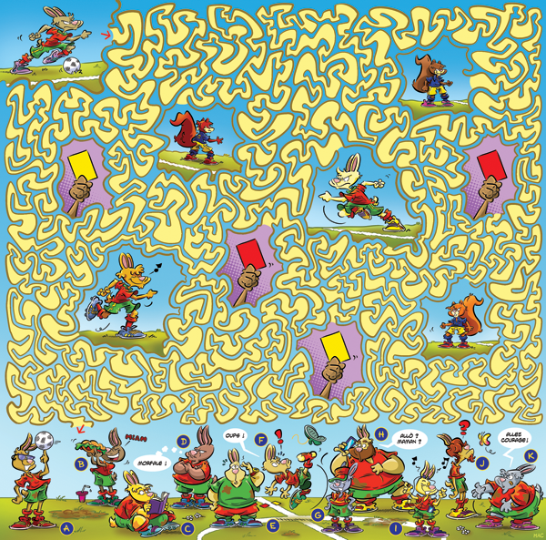 Rate- / Wimmelbild: The soccer game 1
