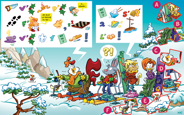 Picture Puzzle: learning how to ski 1