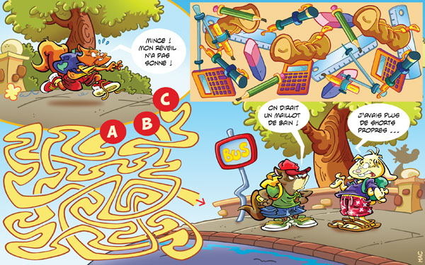 Rate- / Wimmelbild: Back to school 1