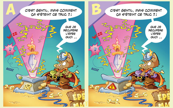 Rate- / Wimmelbild: The magical sword 1