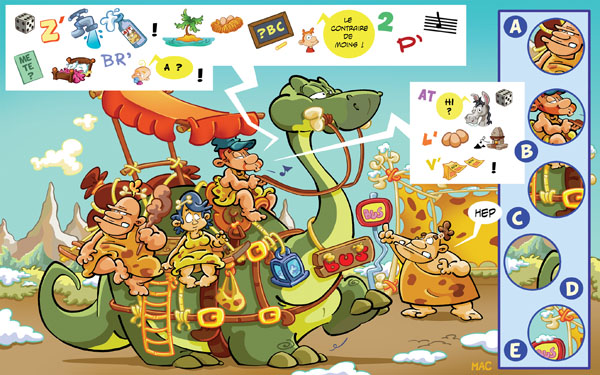 Picture Puzzle: Dino-bus station 1