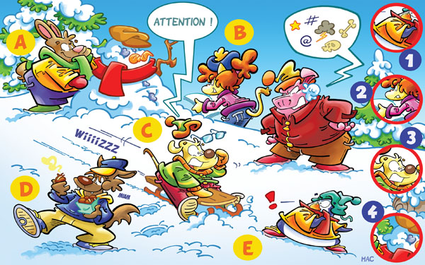 Rate- / Wimmelbild: The snowball 1