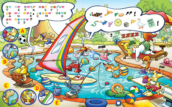 Picture Puzzle: Pool party 1