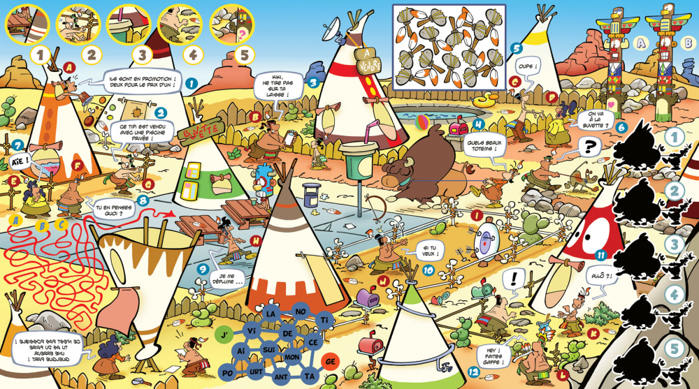 Picture Puzzle: Native american's village 1