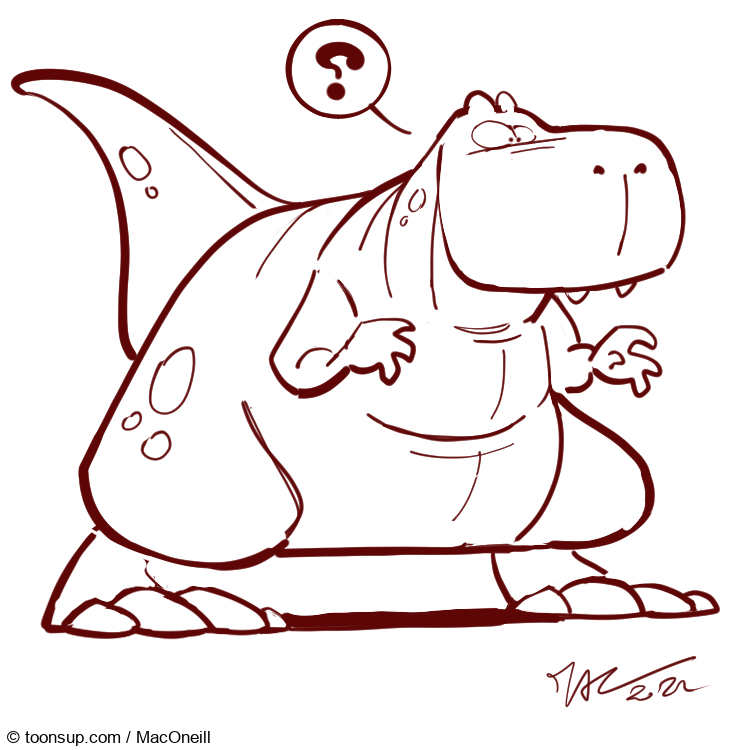 Cartoon: DIno WIP 1