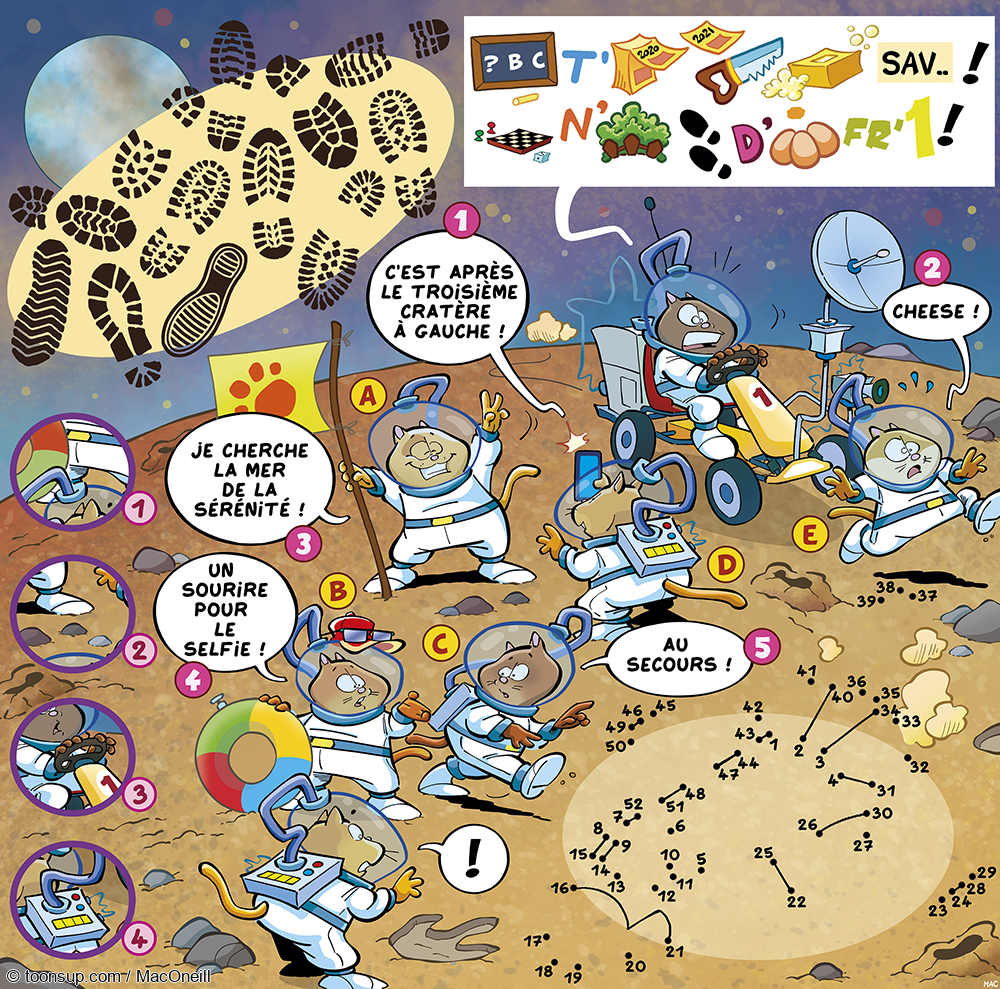 Picture Puzzle: On the moon 1
