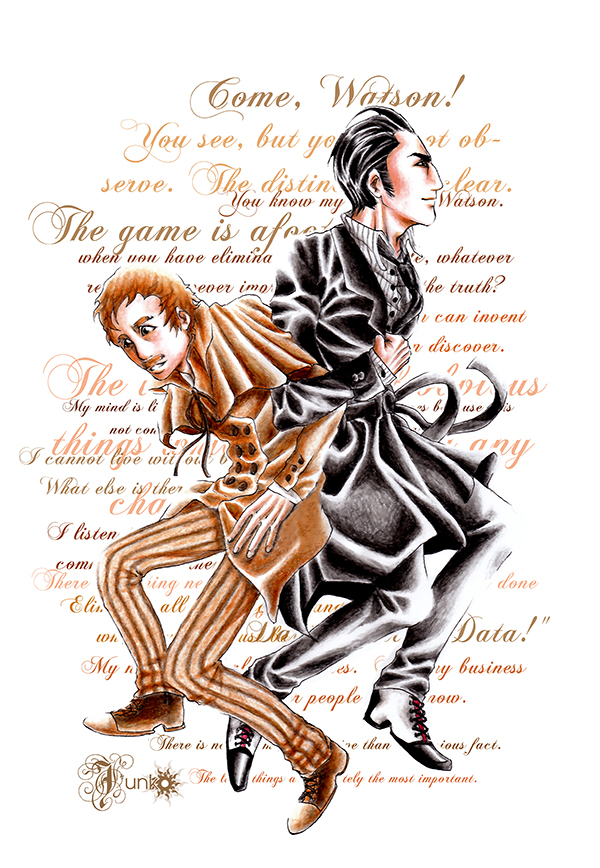 Illustration: 'The game's afoot Watson!' 2013 1