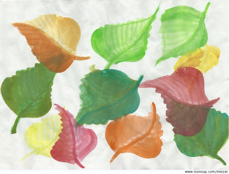 Illustration: Herbstlaub 1