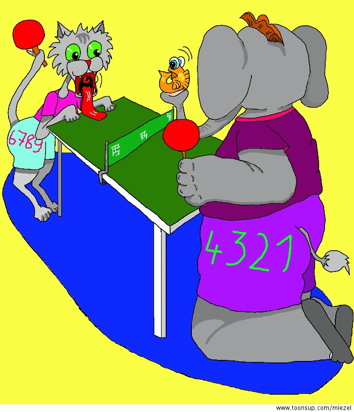 Cartoon: Fischtennis XII 1