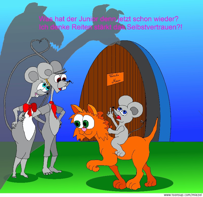 Cartoon: Juniors Selbstvertrauen 1