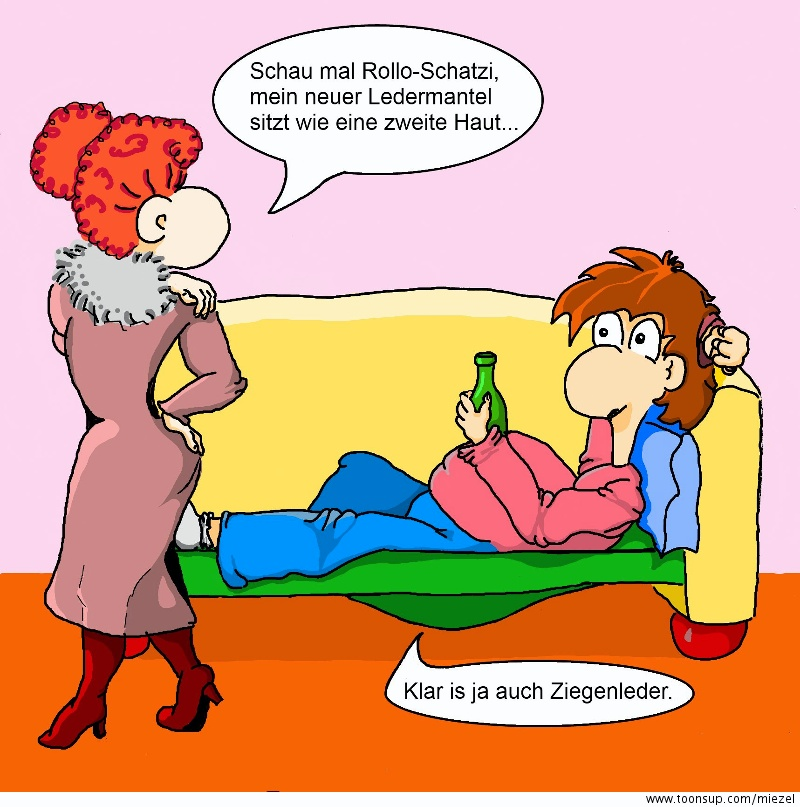 Cartoon: Ledermantel 1