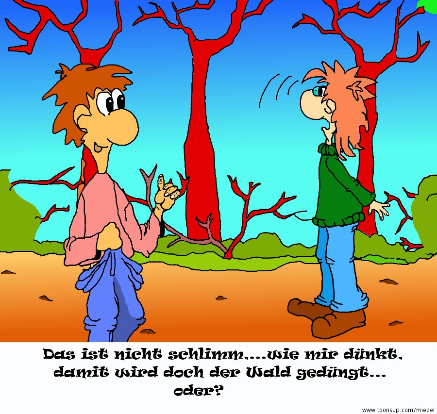 Cartoon: Waldspaziergang 1 3