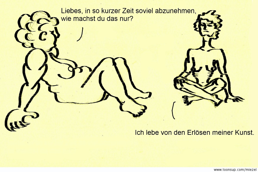 Cartoon: Künstlerleben 1