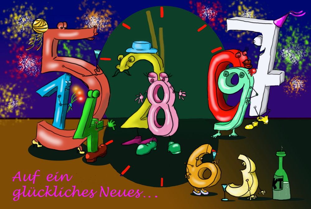 Cartoon: Prosit Neujahr 1