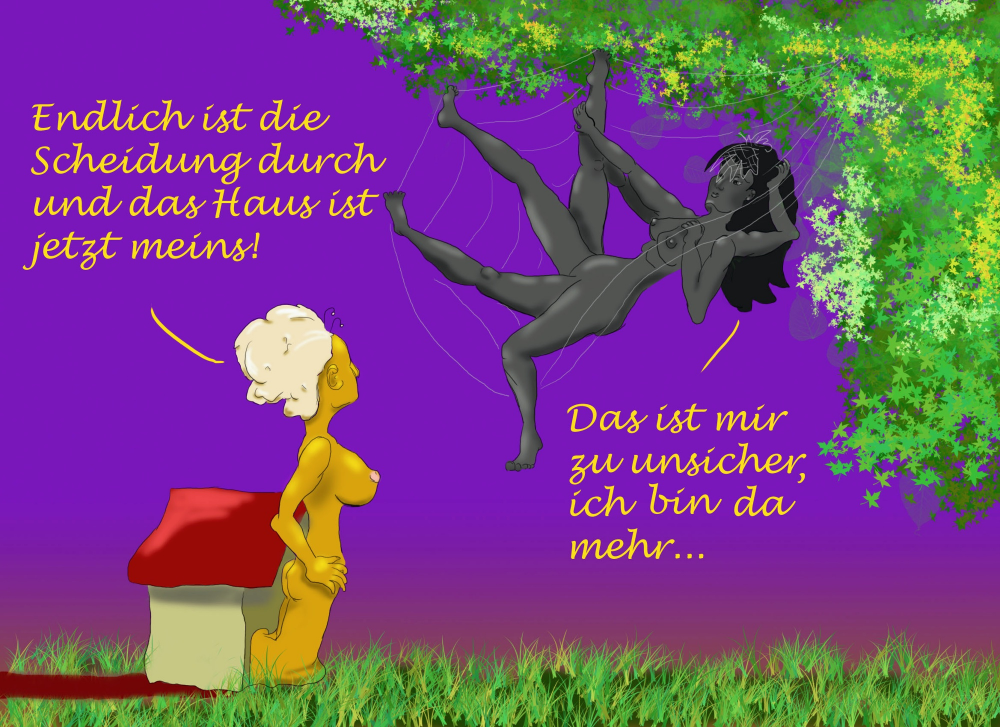 Comic: Nacktschnecke und Schwarze Witwe 1