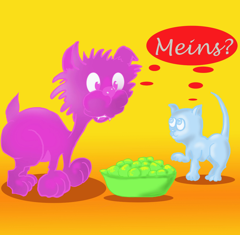 Cartoon: Meins? 1