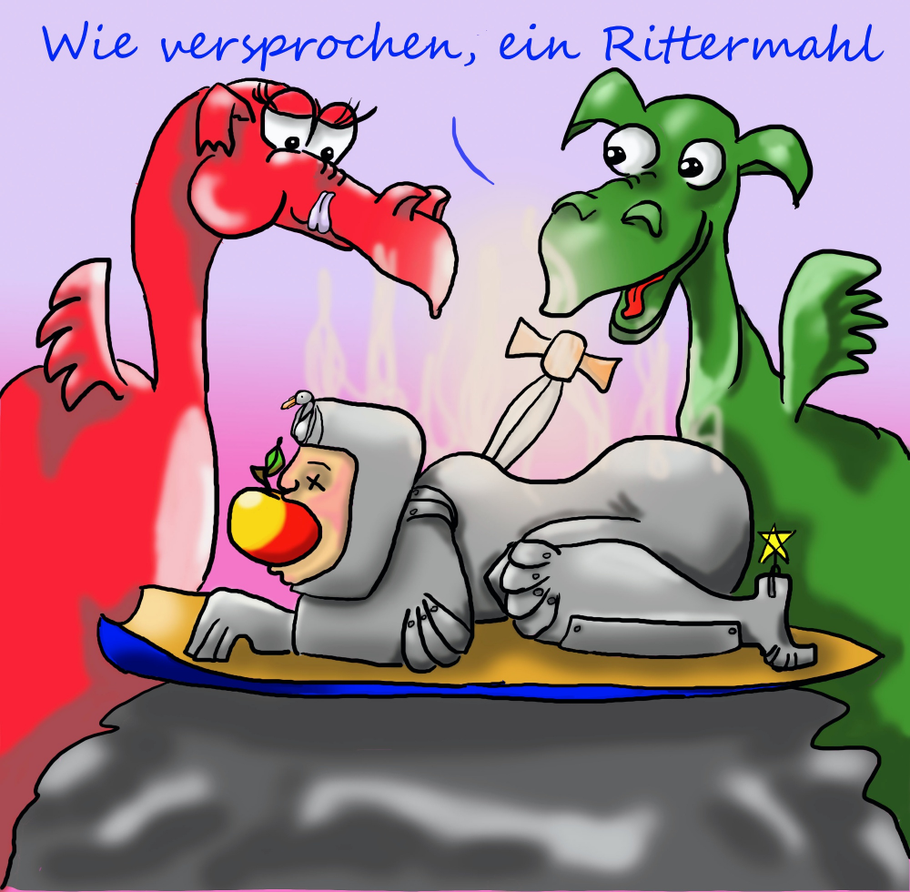 Cartoon: Rittermahl 1