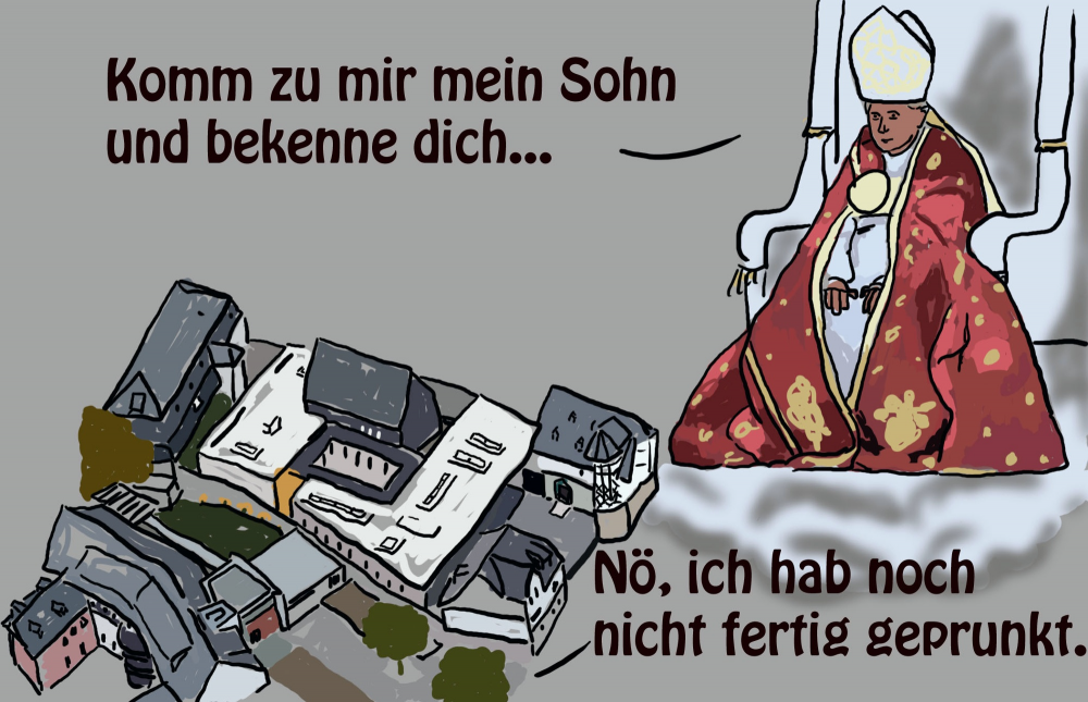 Cartoon: Prunkbau 1