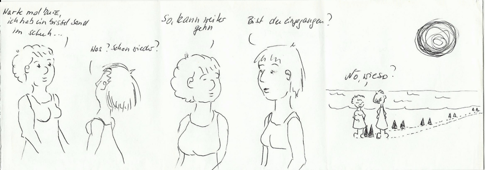 Cartoon: Strandspaziergang 1
