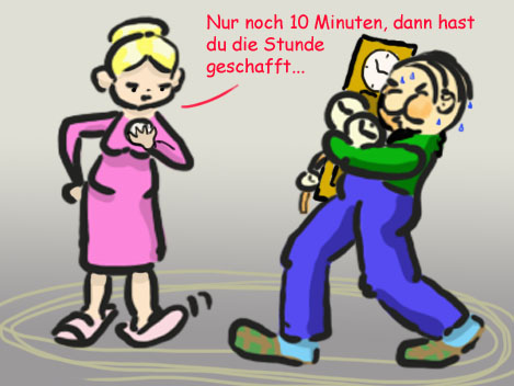 Cartoon: Zeitumstellung 1