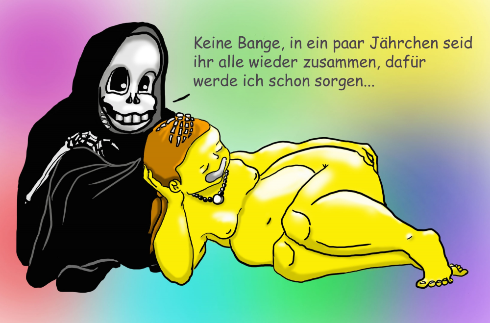 Cartoon: Keine Bange 1