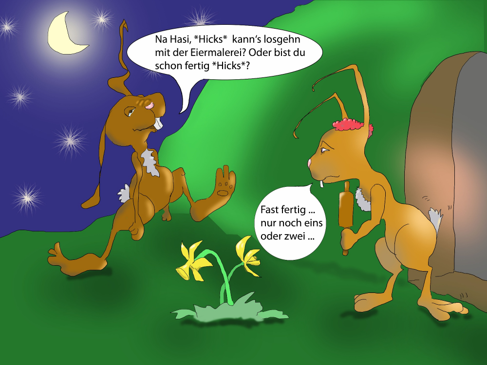 Cartoon: Erst die Arbeit ... 1