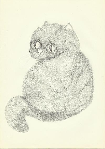Illustration: Miezel guckt 1