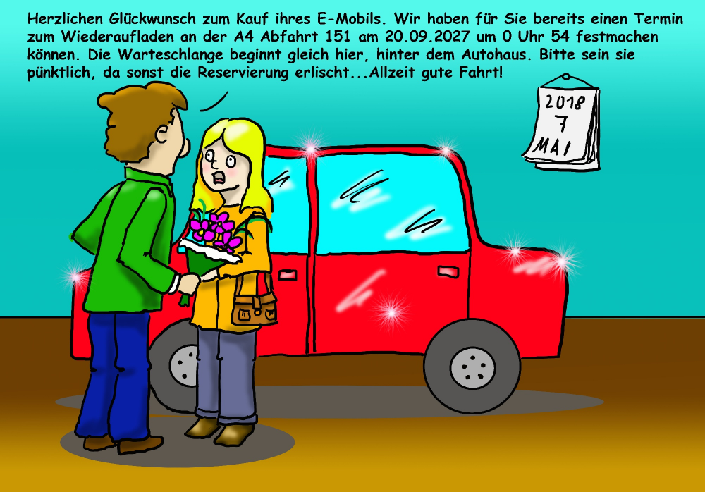 Cartoon: E-Mobil 1