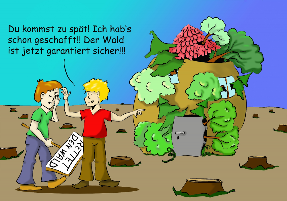Cartoon: Wald 1