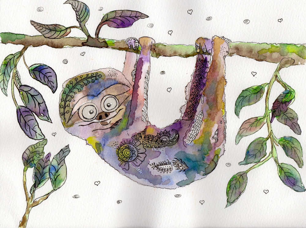 Illustration: Faultierig 4