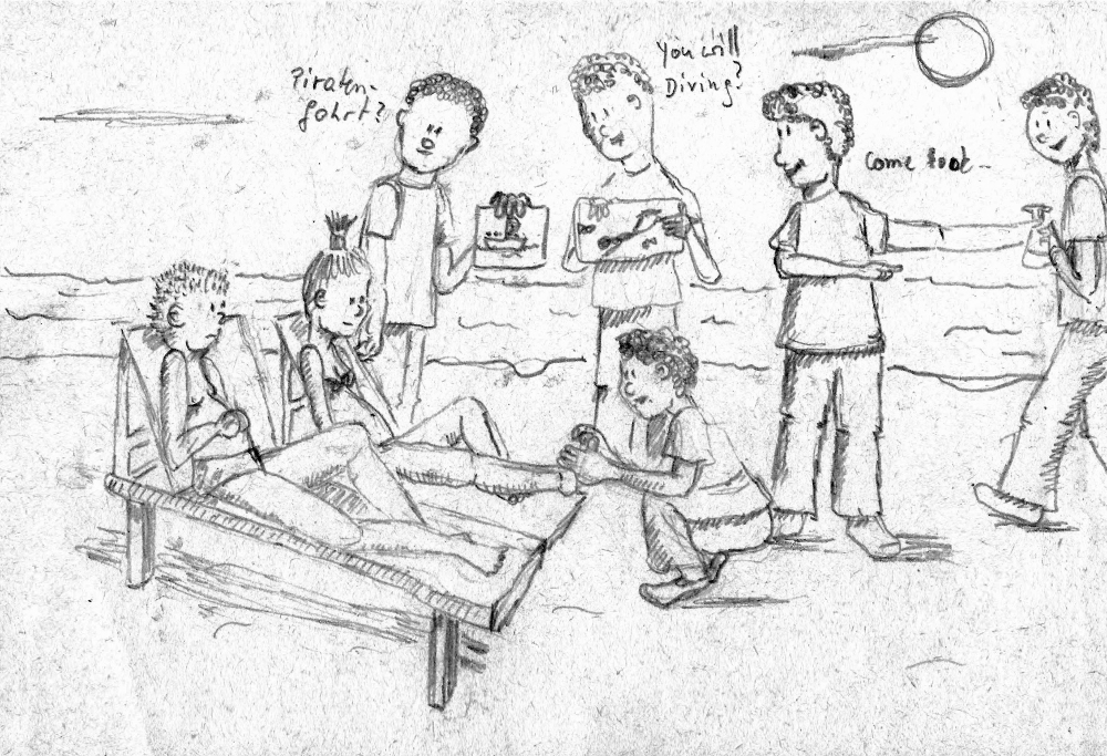 Cartoon: Strandverkäufer 1