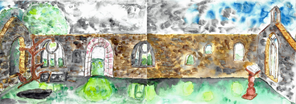 Illustration: Kirche innen 1