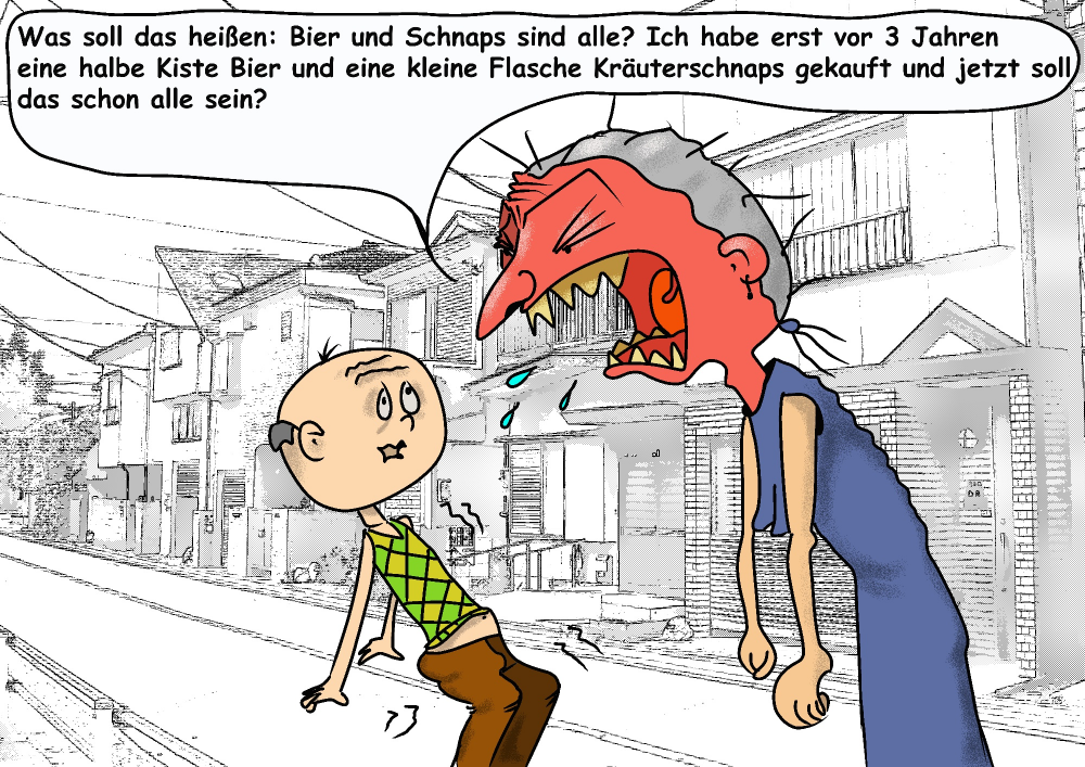 Cartoon: Bier und Schnaps 1