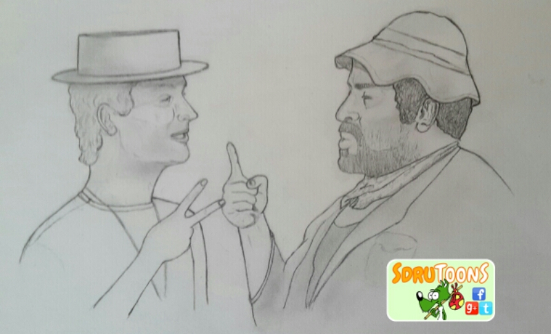 Karrikatur: Bud & Terence 1