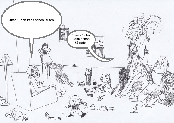 Cartoon: Familientreffen 1