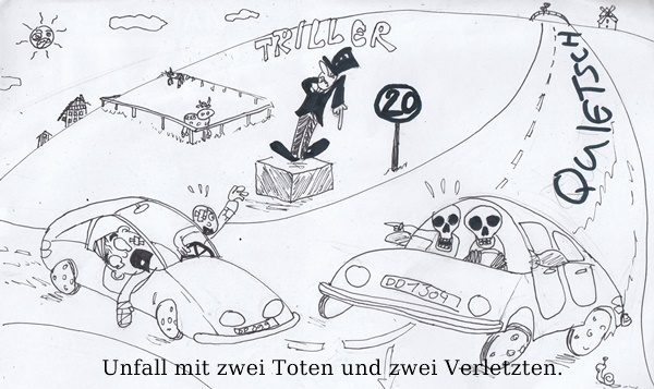 Cartoon: Der Unfall 1