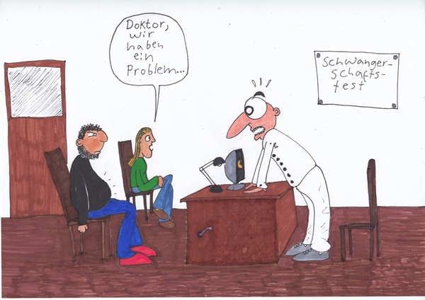 Cartoon: Schwanger 1
