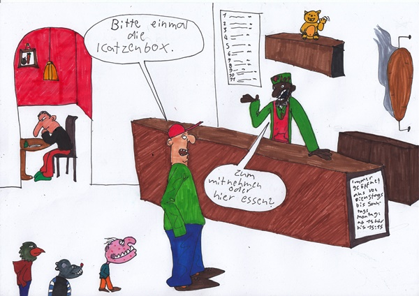 Cartoon: Katzenbox 1