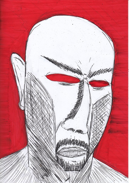 Concept Art / Character Design: red man 1
