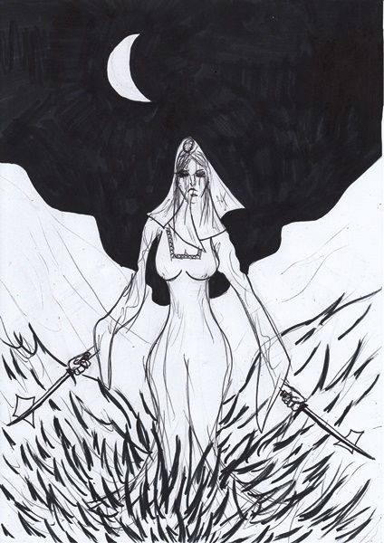 Concept Art / Character Design: Die Geisterfrau 1