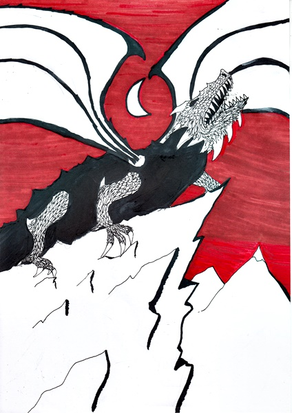 Concept Art / Character Design: the black dragon 1
