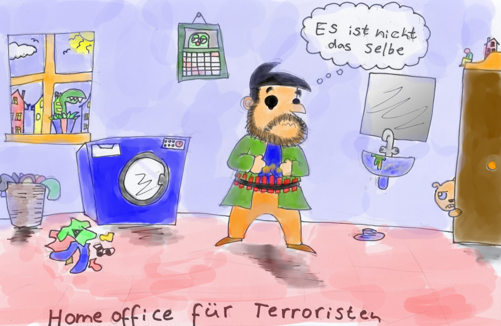 Cartoon: Home office 1