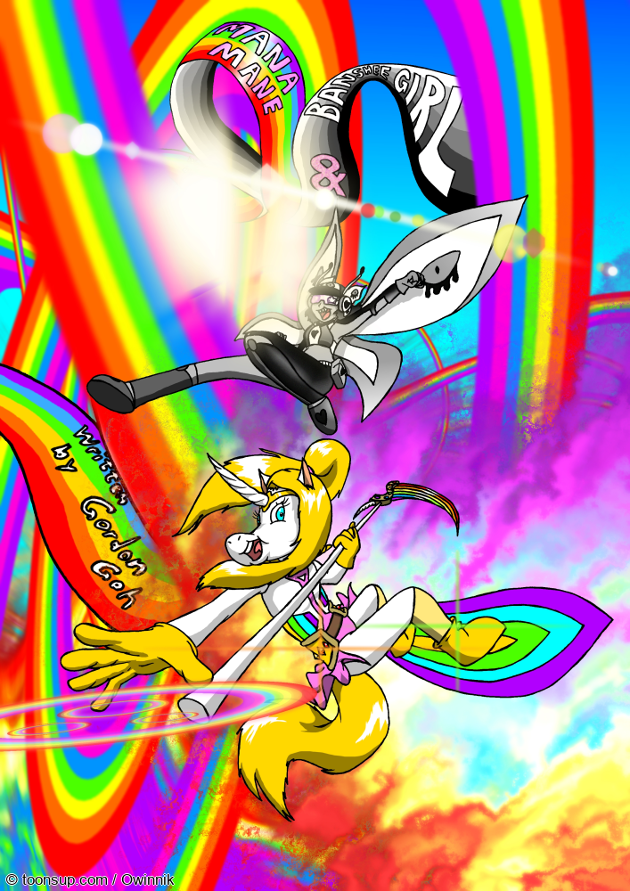 Illustration: Mana Mane und Banshee Girl - Cover 1