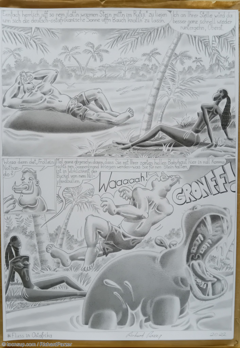 Comic: Meine Figuren Nothando und Oberst von Bubbenkopp 3