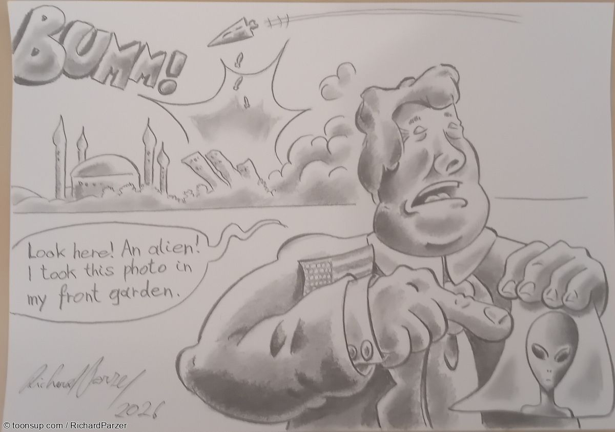 Cartoon: Donald in Aktion 1