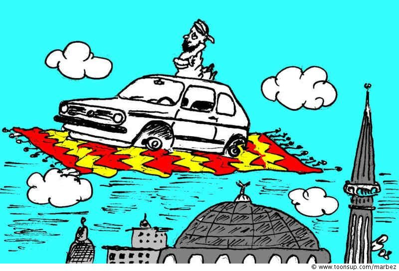 Cartoon: Energiesparfahrzeug 1
