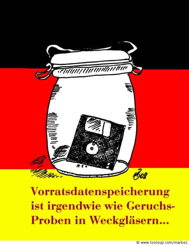 Cartoon: Vorratsdatenspeicherung 1