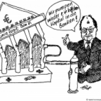 Gelder in die Bank pumpen