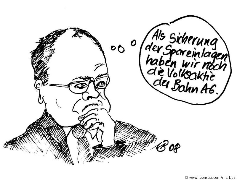 Cartoon: Sicherung der Spareinlagen 1