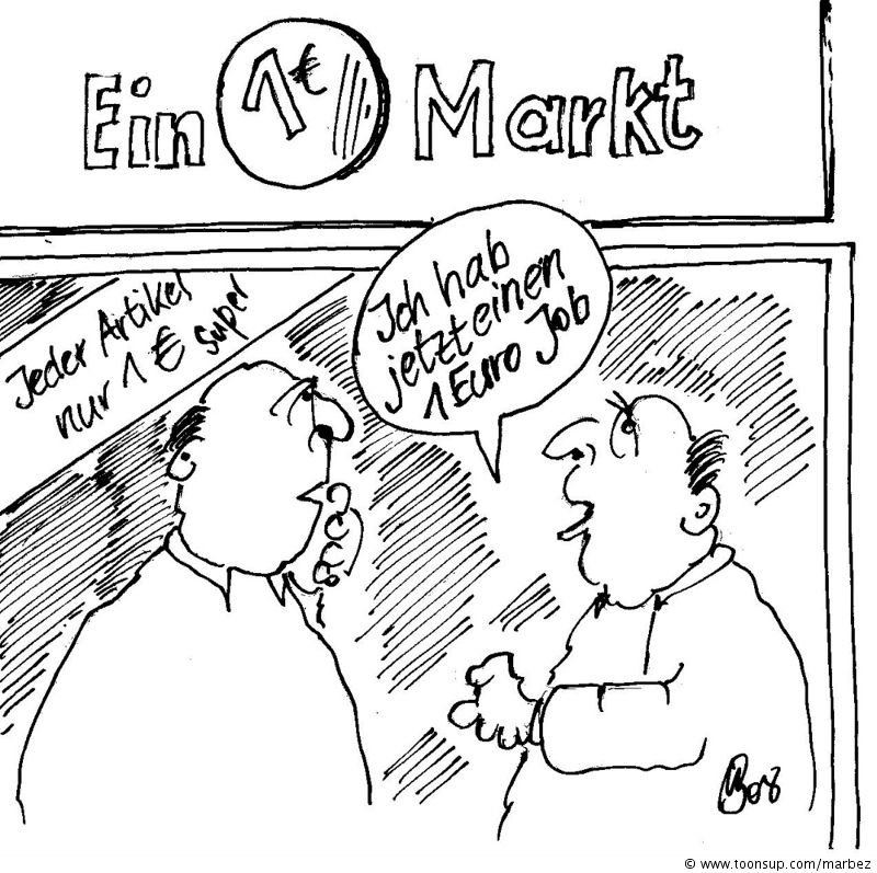 Cartoon: 1 Euro Job 1